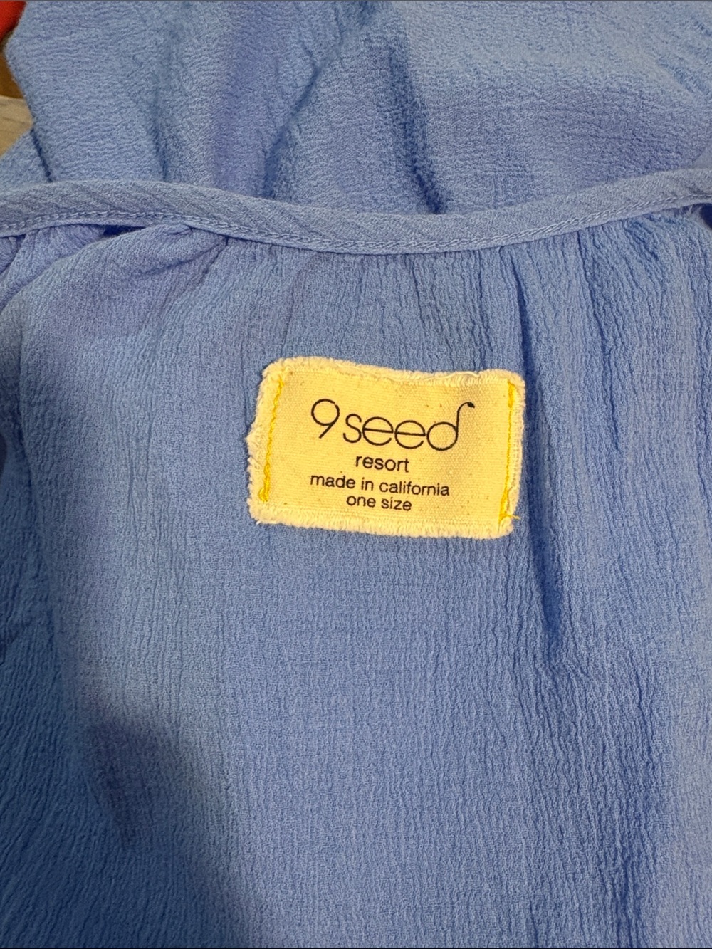 9Seed St. Tropez Ruffle Mini Dress in Moroccan Blue OS EUC - Picture 6 of 7